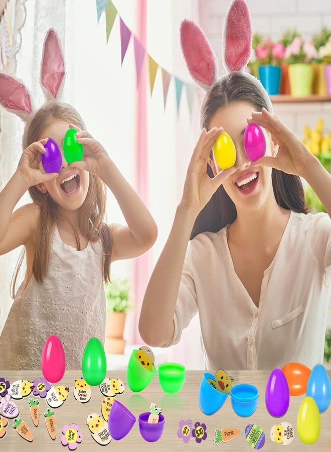 Medoore مجموعة ميدور من 30 قطعة من رموز مكافآت عيد الفصح، ورموز بيض عيد الفصح، وحشوات بيض عيد الفصح، ورموز مكافآت عيد الفصح الخشبية مع 30 عبارة محفورة مختلفة، و8 تصاميم ملونة مختلفة لهدايا حفلات عيد الفصح. - Image 4